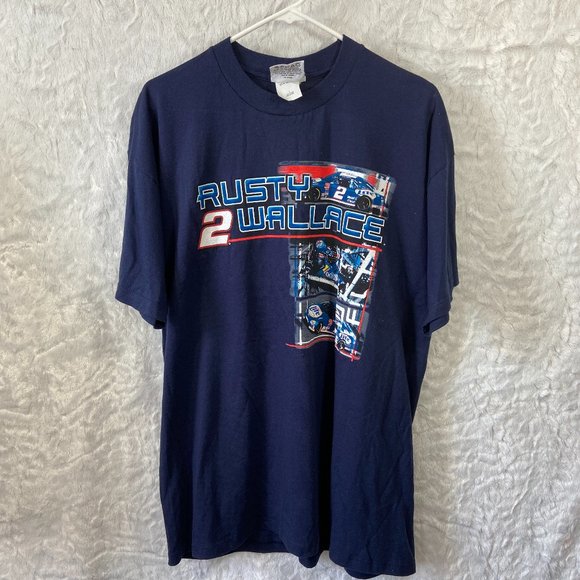 Vintage 2002 Rusty Wallace Race Schedule Nascar Winston Cup  #2 Miller Lite - Picture 1 of 6